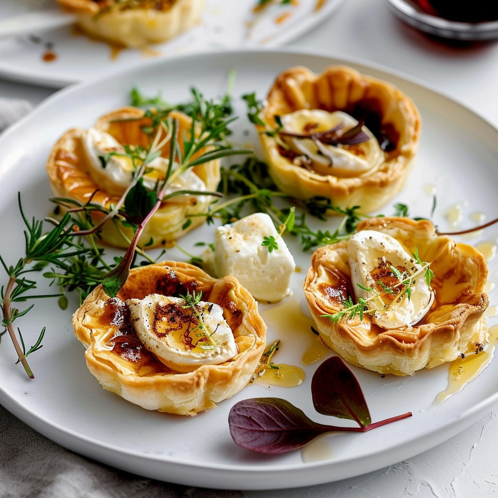 Mediterrane Manuka Honig Ziegenkäse-Tartelettes