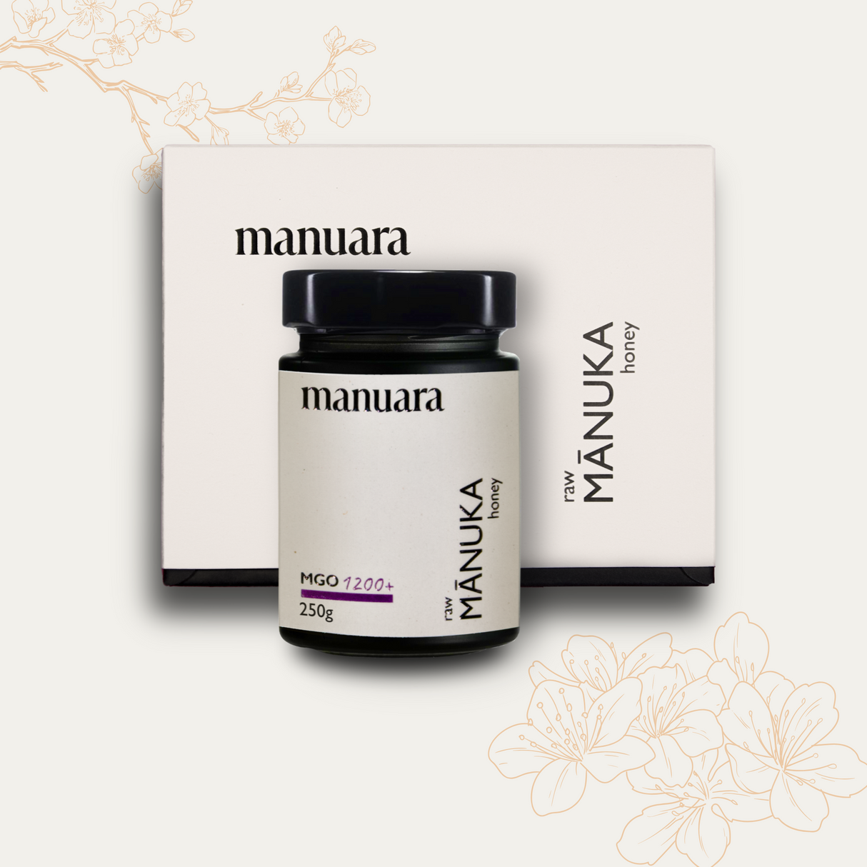 Premium Manuka-Honig MGO 1200+ im lichtundurchlässigen Glas