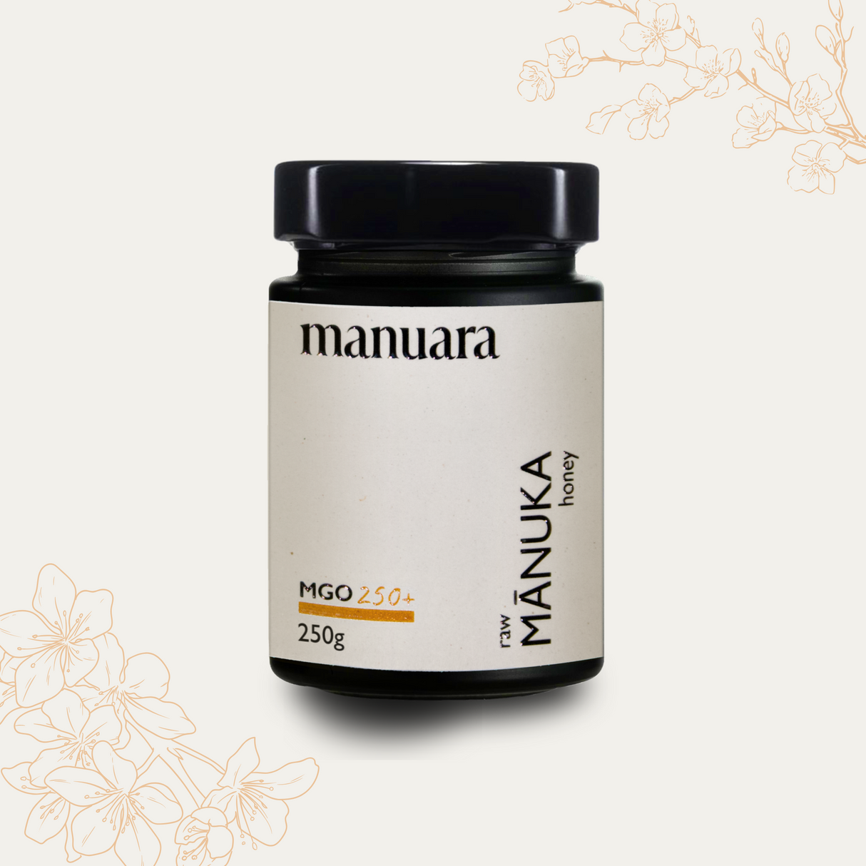 Premium Manuka-Honig MGO 250+ im lichtundurchlässigen Glas