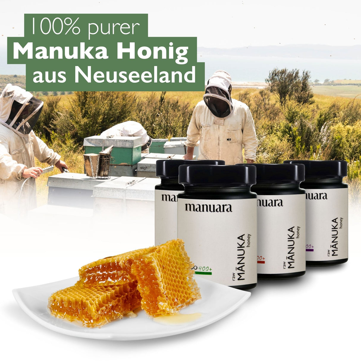 manuara: 100% purer Manuka Honig aus Neuseeland