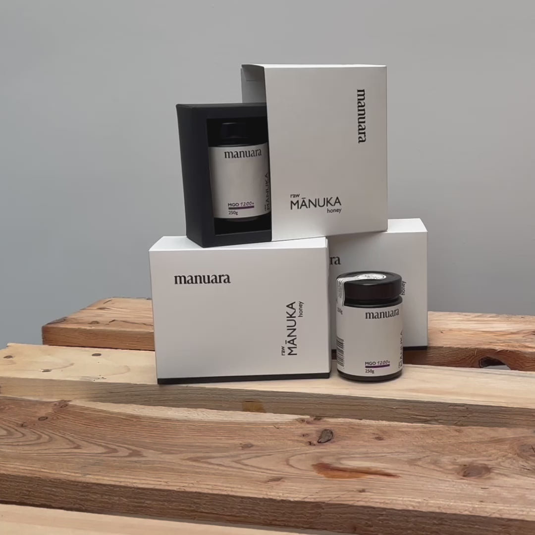 Premium Manuka-Honig MGO 250+ im lichtundurchlässigen Glas